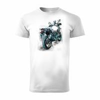 Koszulka z motocyklem na motor Suzuki V-strom Vstrom DL 650 XT męska biała REGULAR XXL