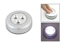 LAMPKA Podszafkowa LED Samoprzylepna na Baterie 3diody 6,8cm srebrna ZD9
