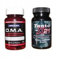 Super zestaw Oma + Testo-X 21+ siła masa mięśnie  testosteron