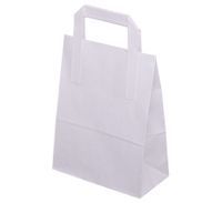 TORBY PAPIEROWE KRAFT EKO BIAŁE 32x14x42 PŁAS '250