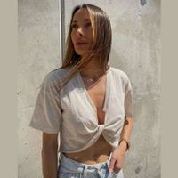 Chiara Wear - T-shirt damski TWIST - konopia S/M
