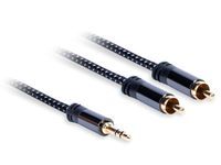 KABEL JACK 3,5 MM - 2XRCA (M) STEREO, AQ PREMIUM DŁUGOŚĆ: 3,0M, XPA42030