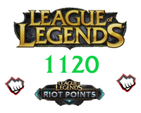 League of Legends 1120 Riot Points RP Europa NordicEast NE