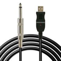 KABEL USB DO GITARY JACK 6,3 INTERFEJS 3M PRZEWÓD