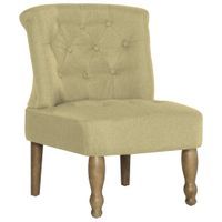Krzesło w stylu francuskim, zielone, materiałowe