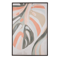 Obraz na płótnie w ramie 63 x 93 cm wielokolorowy BANZENA