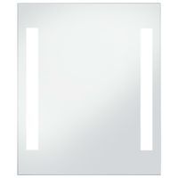 Ścienne lustro łazienkowe z LED, 50 x 60 cm