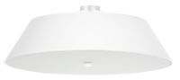 Nowoczesna LAMPA plafon SL.0821 sufitowa OPRAWA okrągła materiałowa biała