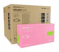 Rękawice nitrylowe nitrylex pink S 10 karton x 100 szt