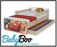 Łóżko dziecięce MAX BABY BOO 160x80 szuflada barierki Disney WZORY