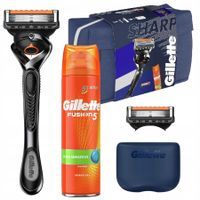 GILLETTE MASZYNKA PROGLIDE + OSTRZE + ŻEL DO GOLENIA ZESTAW PODARUNKOWY