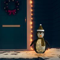 Lumarko Dekoracja świąteczna, pingwin z LED, luksusowa tkanina, 90 cm!