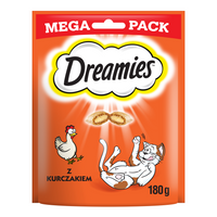 DREAMIES Mega Pack 180g - przysmak dla kota z pysznym kurczakiem