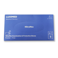 Rękawiczki nitrylflex Luximed Medical S niebieskie