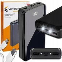 Powerbank 20000 mAh POWER BANK USB, USB-C z latarką LED szybkie ładowanie