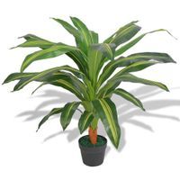 SZTUCZNA DRACENA Z DONICZKĄ, 90 CM, ZIELONA LUMARKO!