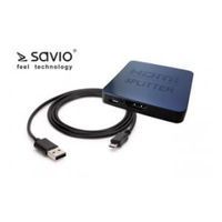 Splitter Savio CL-93 HDMI,  1x2 Full HD 4K