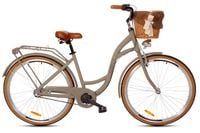 Damski rower miejski Goetze Style ALU 28 3b + kosz / Caffe latte