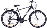 Rower trekkingowy Fuzlu Core męski amt czarno-biały 19"
