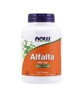 LUCERNA 650 mg (ALFALFA) 250 tabletek NOW FOODS