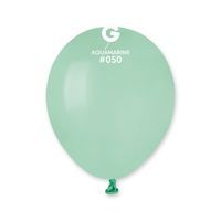 Balony pastelowe turkusowo zielone, 12 cm 3 szt.