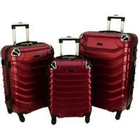Zestaw 3 walizek PELLUCCI RGL 730 Bordowe