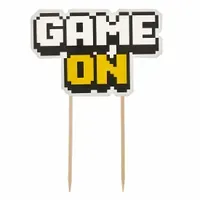 Topper na tort Game On gamer minecraft gry komputerowe