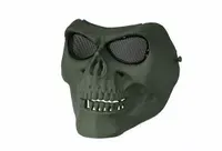 Maska  na twarz Skull Style - oliwkowa