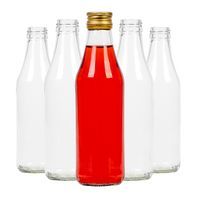 Zestaw 50 sztuk butelka SOK 250 ml z zakrętkami na soki
