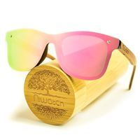Drewniane okulary przeciwsłoneczne Niwatch Orion Pink