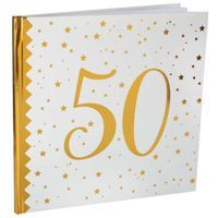 Księga Gości "50 Urodziny", SANTEX, 24 x 24 cm, 20 kartek