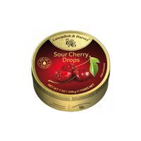 Kultowe Niemieckie Landrynki Wiśniowe "Sour Cherry Drops | with Real Fruit Juice" 200g Cavendish & Harvey