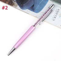 Długopis Z Kryształkami - Biurowy - Szkolny Różowy Niebieski