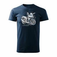Koszulka z motocyklem na motor Honda CB 500X 500 X męska granatowa REGULAR XXL