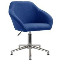 Obrotowe krzesło biurowe, niebieskie, tapicerowane tkaniną Lumarko!
