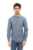 WRANGLER LS 1 PKT BUTTON DOWN MID INDIGO W5F3TVX8E M