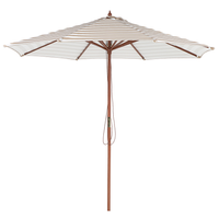 Parasol ogrodowy ø 260 cm beżowo-biały FERENTILLO