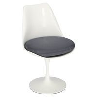 Krzesło Tul inspirowane Tulip Chair biały/szary z tworzywa