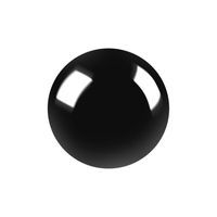 Kula dekoracyjna ceramiczna czarna 11 cm