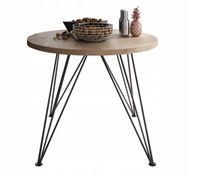Elegancki stół okrągły LUCY 100 rozkładany LOFT