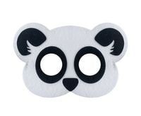 Maska filcowa Panda safari przyjęcie urodziny dzikie zwierzątka
