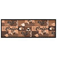 Kuchenny dywanik podłogowy Coffee, brązowy, 60x180 cm