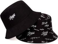 Kapelusz Czapka BUCKET HAT RYBACKI dwustronny napisy KR5_Wnapisy