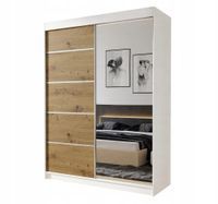 SZAFA PRZESUWNA Z LUSTREM 200 CM - 200x215x58 Garderoba
