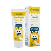 NORDICS Natural Kids Toothpaste pasta dla dzieci 0-4+ lat o smaku Pomarańczy i Klementynki 50ml