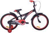 Rower dziecięcy 20 Fuzlu Eco czarno-czerwony