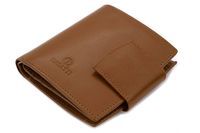 Skórzany portfel damski Orsatti D-04F w kolorze jasno brązowym
