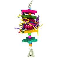 Kolorowa zabawka huśtawka dla nimfy ptaków papugi