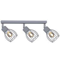Sufitowa LAMPA loftowa K-4586 Kaja metalowa OPRAWA druciany plafon reflektorek regulowany szary