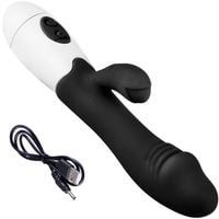 Sex Wibrator Orgazmowy Ładowany USB, 30 Programów Czarny